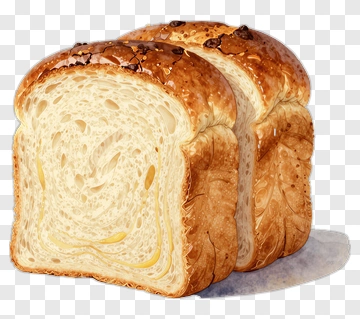 Sliced Bread Loaf PNG