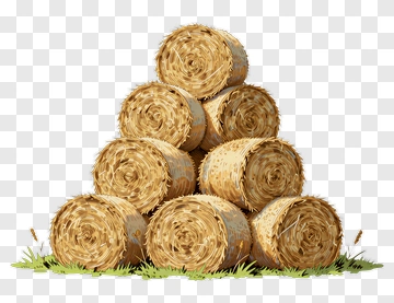 Stack Of Hay Bales PNG