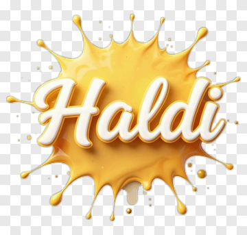 Haldi Splash Design PNG