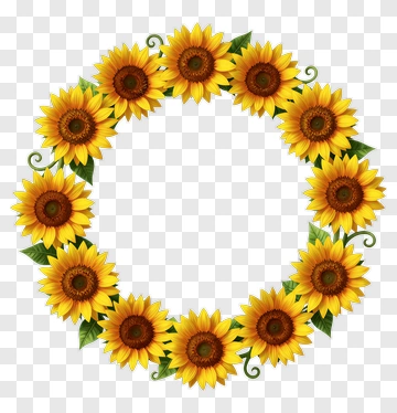 Sunflower Wreath PNG