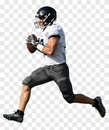 Football Player Running With A Ball PNG