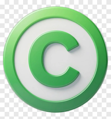 Green Copyright Symbol PNG