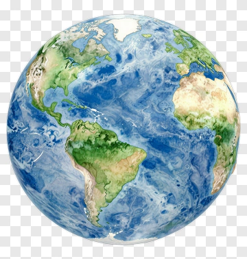 Watercolor Globe Of Earth PNG