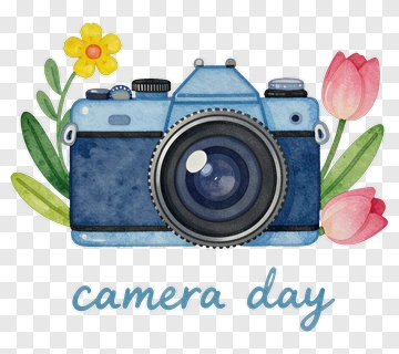 Watercolor Camera For Camera Day PNG
