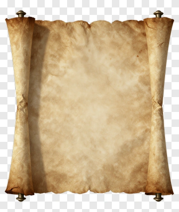 Old Scroll With Decorative Edges PNG