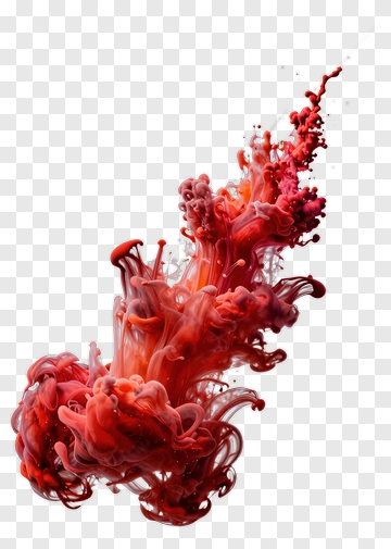 Red Ink Splash PNG