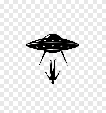 Ufo Abduction Scene PNG