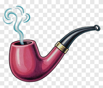 Vintage Smoking Pipe With Smoke PNG