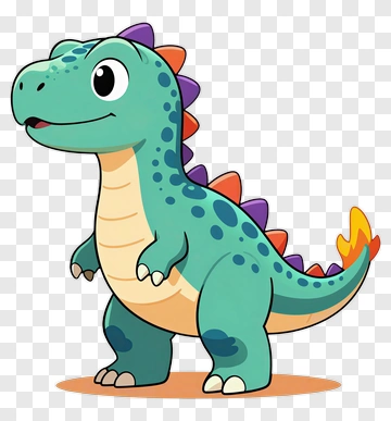Cartoon Dinosaur Character PNG