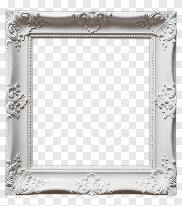 Vintage Ornate Picture Frame PNG