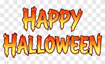 Happy Halloween Text PNG