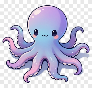 Cartoon Octopus PNG