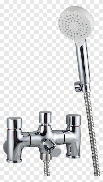 Shower Faucet With Handheld Showerhead PNG