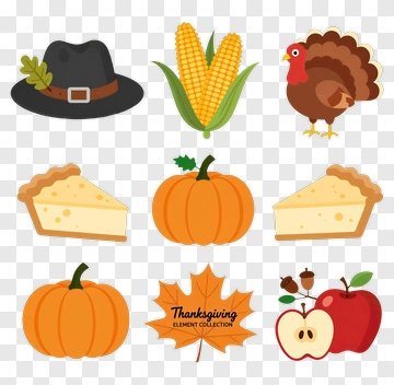 Thanksgiving Element Collection PNG