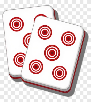 Red Target Dice With Circular Patterns PNG