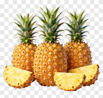 Fresh Pineapples With Slices PNG