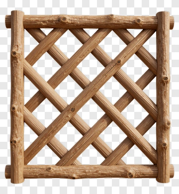 Wooden Lattice Panel PNG