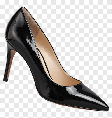 Black High Heel Shoe PNG