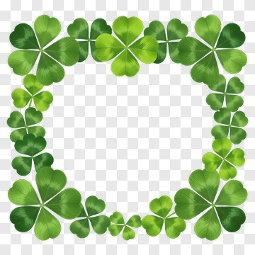 Clover Leaf Frame PNG