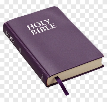 Holy Bible In Purple Cover PNG