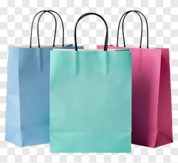 Colorful Shopping Bags PNG