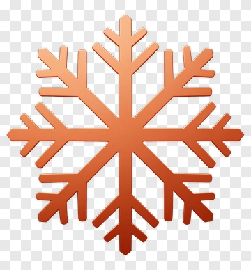 Copper Snowflake PNG