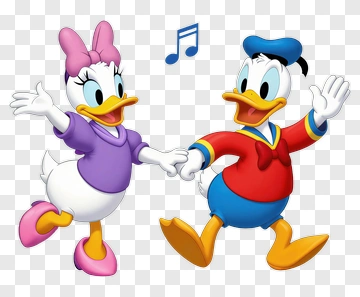Daisy Duck And Donald Duck Dancing Together PNG