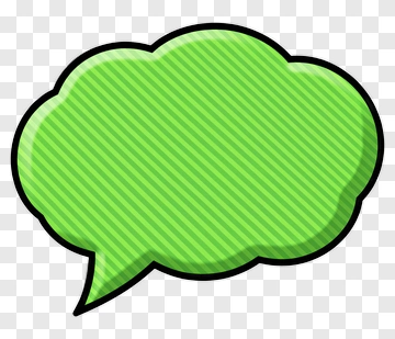 Green Speech Bubble PNG