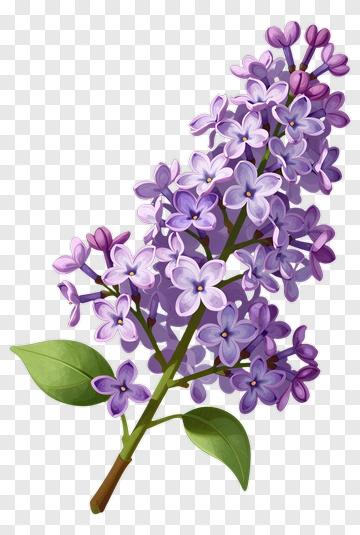 Lilac Flower Branch PNG