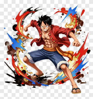 Anime Character In Action PNG