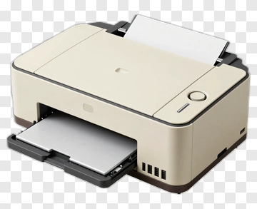 Printer With Paper Tray PNG