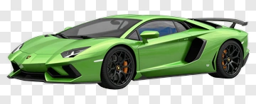 Green Sports Car PNG
