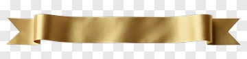 Gold Ribbon Banner PNG