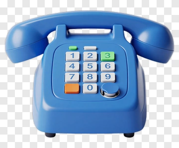 Blue Toy Telephone PNG