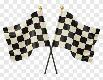 Checkered Racing Flags PNG