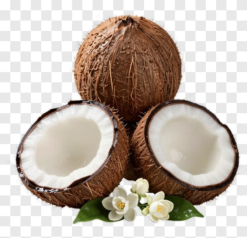 Coconuts With Flowers PNG