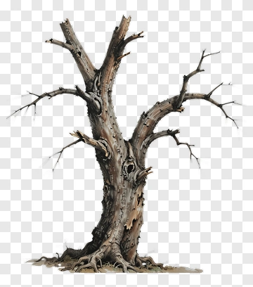 Dead Tree With Twisted Branches PNG