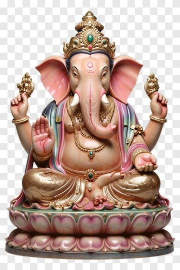 Colorful Ganesha Statue PNG