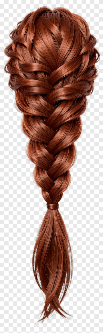 Braided Brown Hair PNG