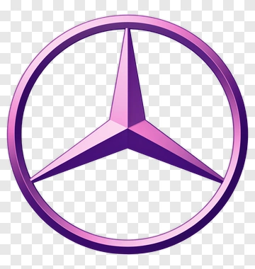 Purple Mercedes-Benz Logo PNG
