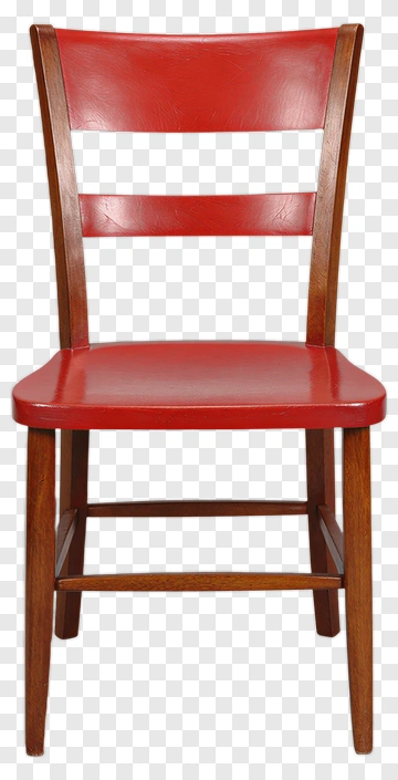 Red Wooden Chair PNG