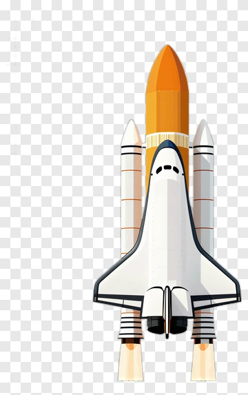 Rocket Launching Space Shuttle PNG