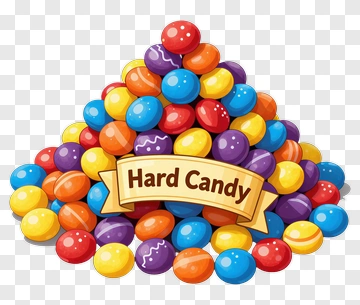 Colorful Hard Candy Pile PNG