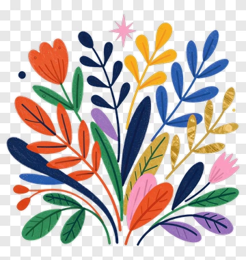 Colorful Floral Arrangement PNG
