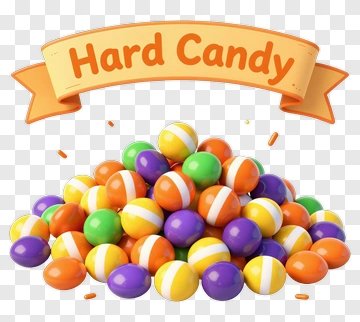 Colorful Hard Candy Pile PNG