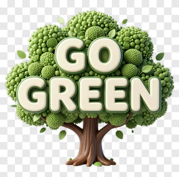 Go Green Tree PNG