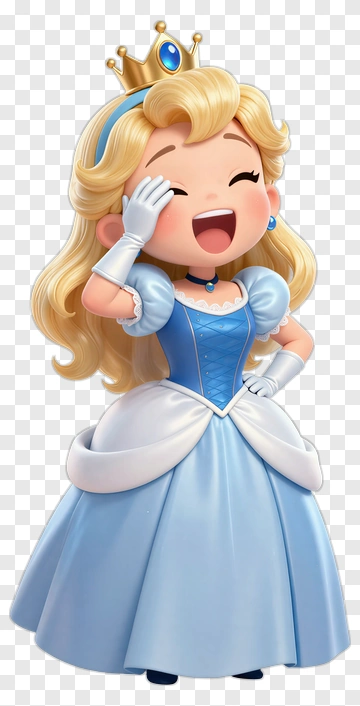 Cartoon Princess Smiling PNG