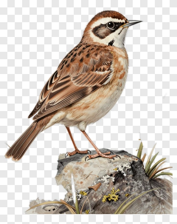 Bird Standing On A Rock PNG
