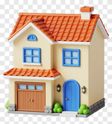 Colorful Toy House PNG