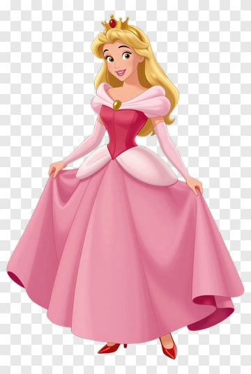 Princess In A Pink Dress PNG